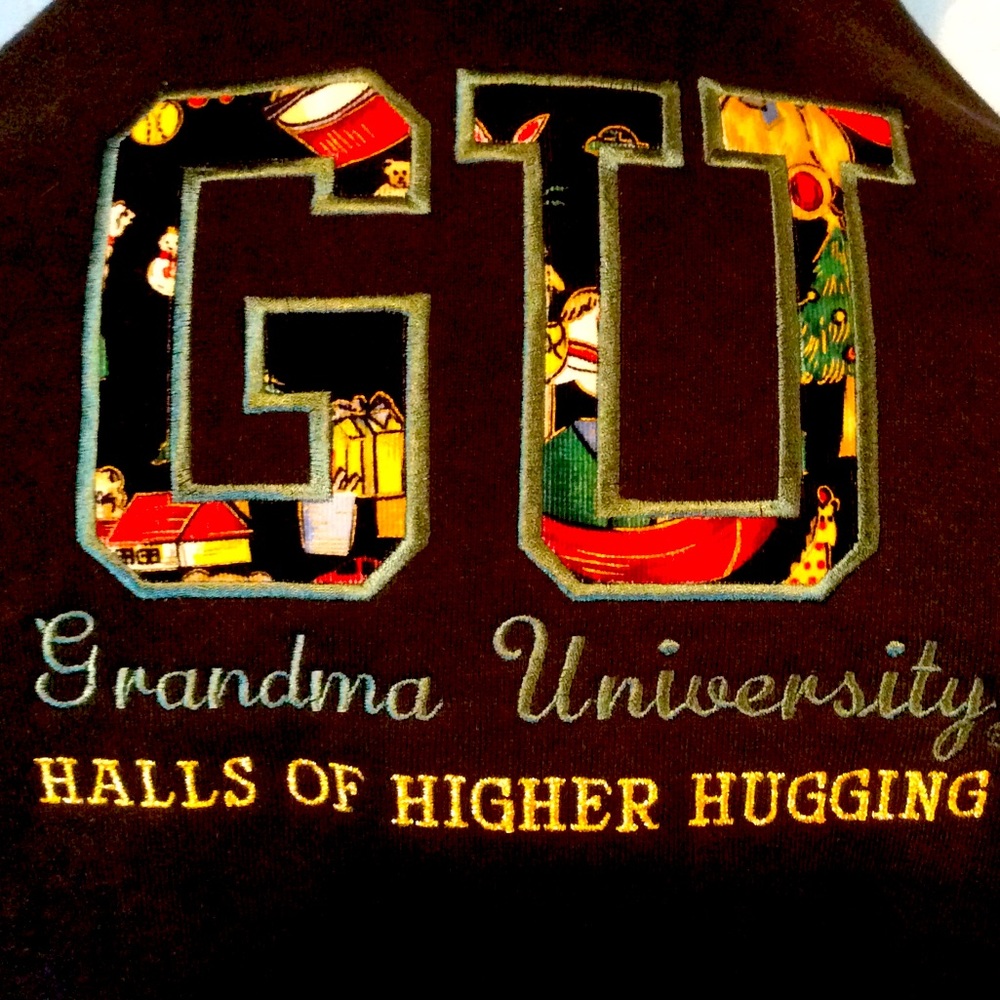 Christmas Grandma University Sweatshirt W/collar!